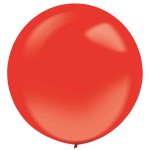 Latexový dekoračný balón kryštálový červený 60 cm