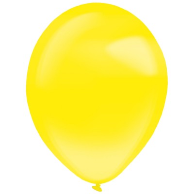 Dekoračný latexový balón kryštálová žltá