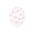 Latexové balóny srdiečka ružové