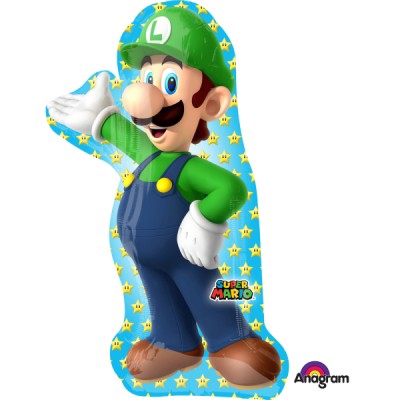 Fóliový supershape balón Super Mario - Luigi