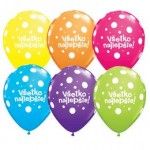 Latexové balóny farebný mix Všetko najlepšie