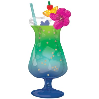 Fóliový balón Supershape Hawaii drink