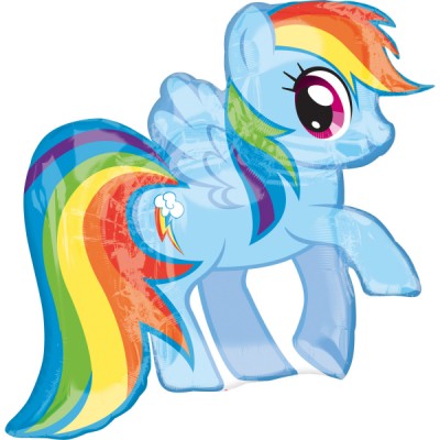 Fóliový balón Supershape Rainbow Dash