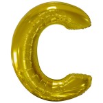 Fóliový balón písmeno C zlaté