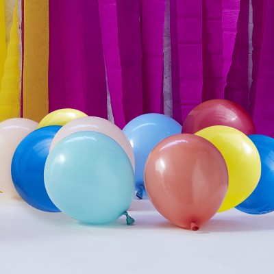 Latexové dekoračné balóny mix pastelové farby