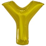 Fóliový balón písmeno Y zlaté