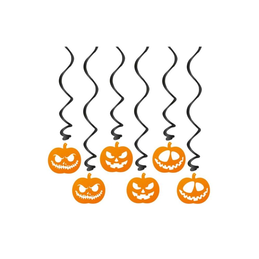 Visiaca špirálová dekorácia Halloween tekvice Visiaca špirálová dekorácia Halloween tekvice