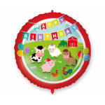 Fóliový balón zvieratka na farme Happy B-Day