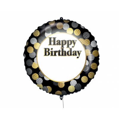 Fóliový balón personalizovaný Happy B-Day