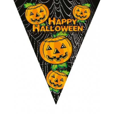 Vlajkový banner Happy Halloween