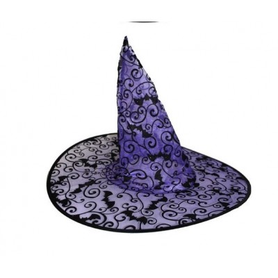 Čarodejnícky klobúk fialový