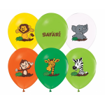 Latexové balóny Safari zvieratká