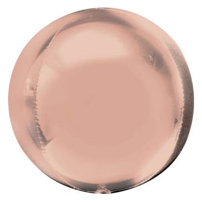 Fóliový balón Orbz ružovo zlatý