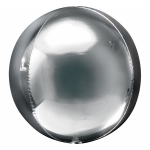 Fóliový balón Orbz strieborný