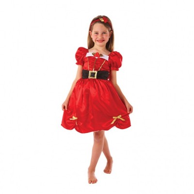 Detský kostým Santa Klaus šaty 6 - 8 rokov