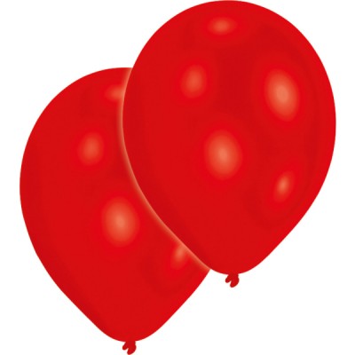 Latexové balóny metalické červené 50ks