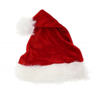 Detská Santa čiapka  z jemného červeného velúru