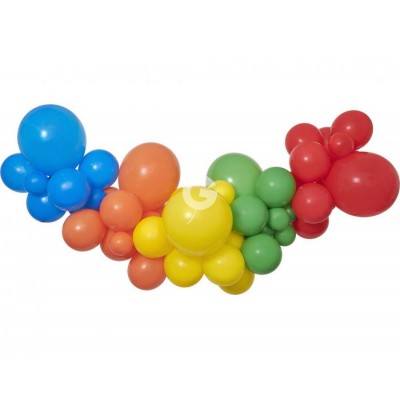 Balónová dekoračná sada Dúhové farby
