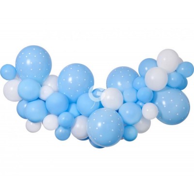 Balónová dekoračná sada Baby blue