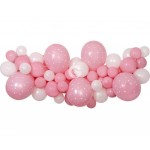 Balónová dekoračná sada Baby pink