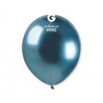 Latexové dekoračné balóny modré chrómové 12.5 cm