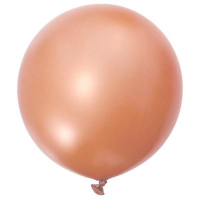 Latexový dekoračný balón perleťový zlato ružový 60 cm