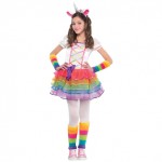 Dievčenský kostým Rainbow Unicorn vek 4 - 6 rokov